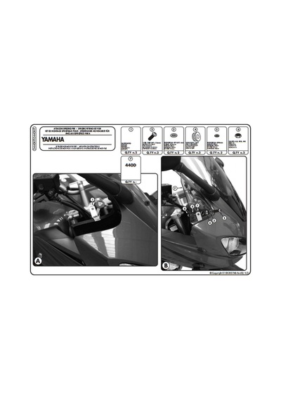 Kappa D440Kıtk Yamaha Fz6 600 Fazer S2 07-11 Rüzgar Siperlik  Ba