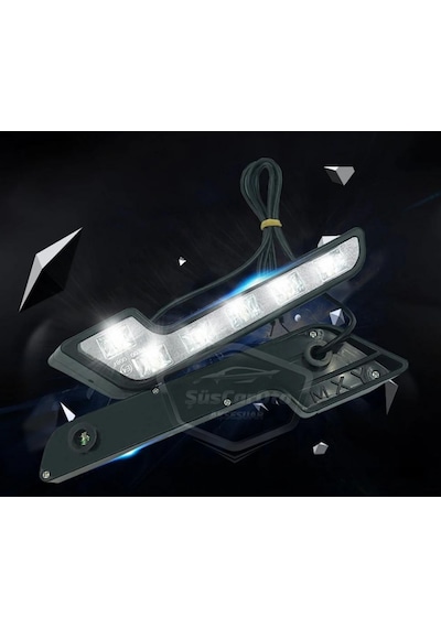 Üniversal 6 Led Mercedes Tip Gündüz Ledi Araba Gündüz Farı Araç Oto Drl Led Lamba Güçlü Işık 12v Su Geçirmez Beyaz 2 Adet 00 Şüscaroto Aksesuar
