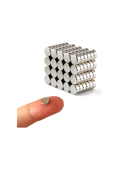 120 Adet Çap 6Mm X Kalınlık 2Mm Güçlü Yuvarlak Neodyum Mıknatıs N11.2574