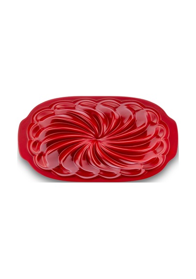 Emsan Flora Baton Döküm Kek Kalıbı Kırmızı 23 Cm