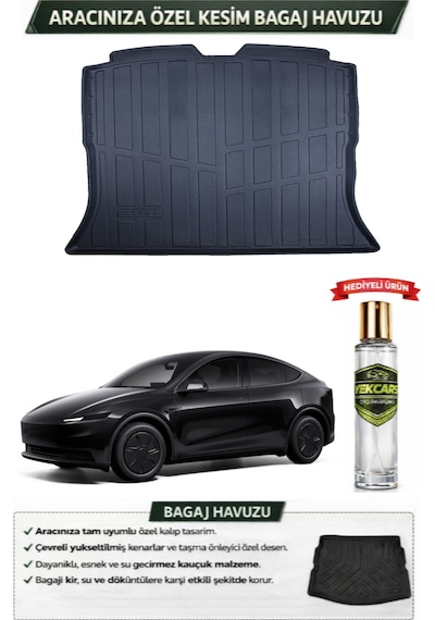Tesla Y Juniper 2026 Model Araca Özel Esnek Bagaj Havuzu + Hediyeli