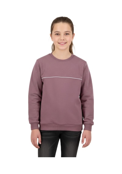 Kız Çocuk Taşlı Sweatshirt Bgl-st05268 Gül Kurusu