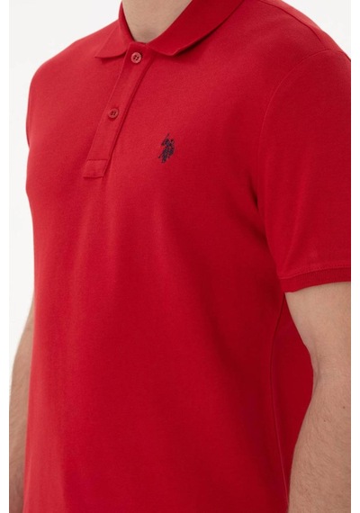 U.S. Polo Assn. Gtp04ıy026 Kırmızı Erkek Polo Yaka T-shirt Pu-8731 L