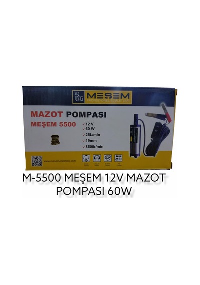 M-5500   MEŞEM 12V MAZOT POMPASI 60W