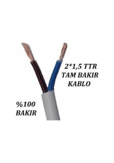 Çarkıt - Cmk Cable 2X1,5 Ttr Çok Telli Kablo Tam Kesit %100 Bakır