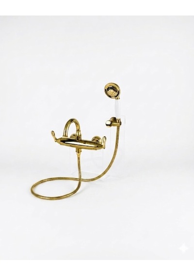 Golden Banyo Bataryası El Duşu Ve Mafsallı Altın