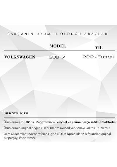 Volkswagen Golf 7 İçin Egr Dişlisi 48 Diş