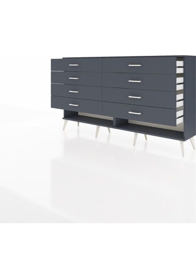 Arges Konsol 8 Çekmeceli 176x30x99 Antrasit-antrasit Antrasit-antrasit Arges Konsol 8 Çekmeceli 176x30x99 Antrasit-antrasit Antrasit-antrasit