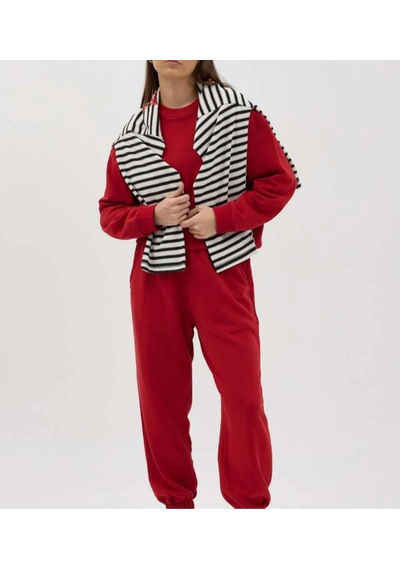 Buly Cozy Bisiklet Yaka Sweatshirt Kırmızı