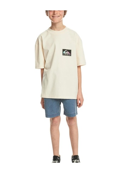 Quiksilver Back Flash Ss Youth Bej Çocuk T-shirt Bej