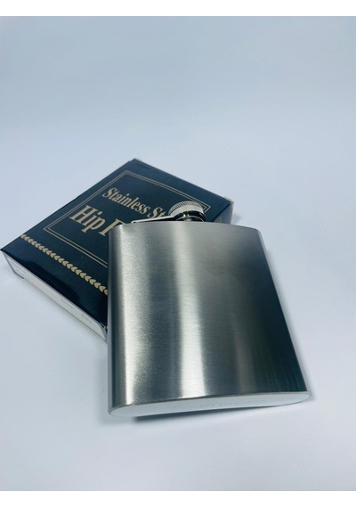 Çelik Mini Ceplik Paslanmaz Matara 6oz //alk39 Gri - Gümüş