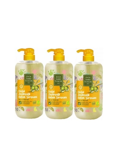 Eyüp Sabri Tuncer Zeytinyağlı Bebek Şampuanı 3 x 600 ML