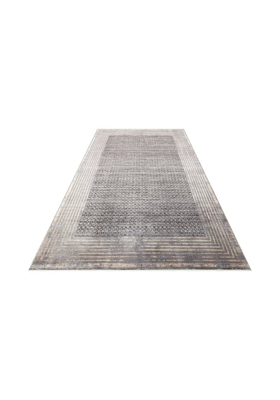 Hoom Rugs Bomonti Mhl 01 Antrasit Gold Viskon & Akrilik Modern Salon Halısı Antrasit - Gold