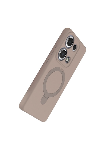 Xiaomi Redmi Note 13 Pro 4g Uyumlu Regal Magsafe Standlı Kapak - Çöl Titanyum