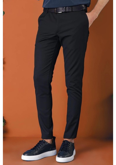 Efor Slim Fit Yan Cep Esnek Pamuk Casual Lacivert Pantolon P 1147 Lacivert