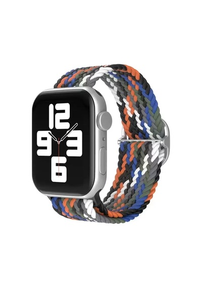 Newface Apple Watch Uyumlu42mm Star Kordon - Gri-turuncu