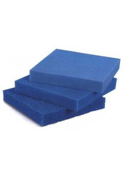 Biyolojik Geniş Gözenekli Mavi Akvaryum Filtre Süngeri 18 x 18 x 5 CM 1 Adet