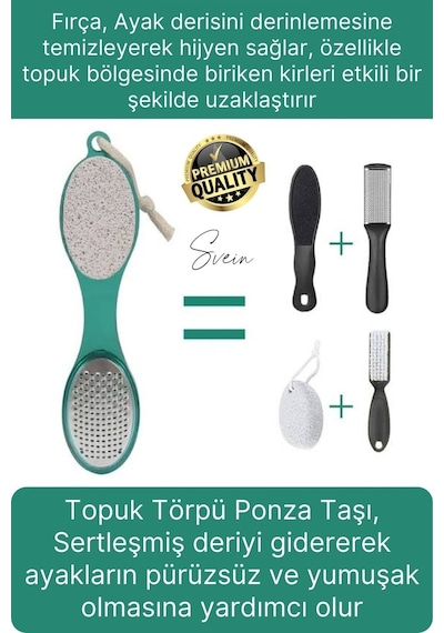 Çok Fonksiyonlu Premium Ayak Topuk Bakım Seti