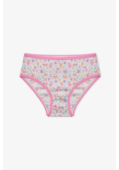 Penti Pembe Kız Çocuk Popflower Pamuklu 5'li Slip Külot