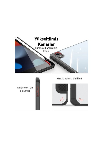 Dux Ducis Apple iPad Uyumlu, 10.2 2022 Kılıf Toby Series Kalem Yerli Manyetik Kapaklı Kılıf- 5775