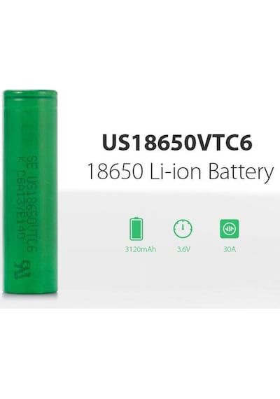 SONY VTC6 3120mAh 30A-60A 3.6V US18650 Li-ion Batarya