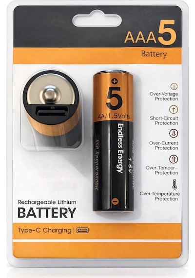 2 Adet Aaa5 Type-c Şarj Edilebilir Kalem Pil 1.5v 2800mwh Kapasiteli Lityum-ion Pil
