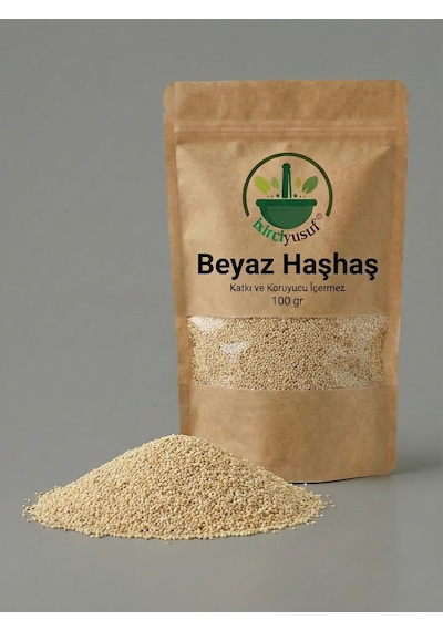 İxirciyusuf Beyaz Haşhaş Haşhaş Tohumu Doğal 100 G
