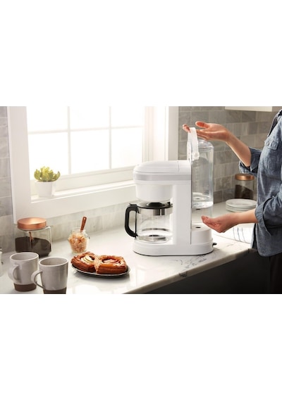 KitchenAid 5KCM1208EWH 1,7 Litre Classic Beyaz Filtre Kahve Makinesi