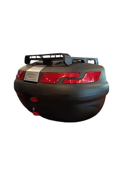 Sl-45 Lt Motosiklet Arka Çanta Üst Bagaj Ve Sırt Dayamalı Full 45 Litre Motor Çantası Siyah