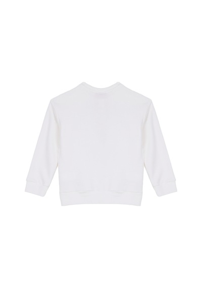 Barbie Ekru Kız Çocuk Baskılı Sweatshirt Brb6wg-swt6698