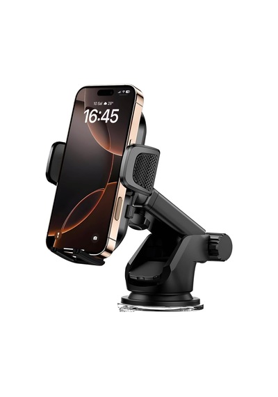 Otomatik Klipsli Araba Telefon Tutucu Cam Ve Torpido İçin Yüksek Kalite Yapışkan, Ayarlanabilir Yükseklik Ve Yakınlık Ergonomik Tasarım 2 Mixed