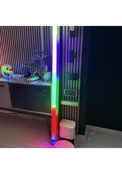 Pixel Rgb Led Işık Kanalı 12v Hazır Tak Çalıştır 2 Mt. Dinamik Efektli Alüminyum Profil Aydınlatma Seti Uzaktan Kumanda