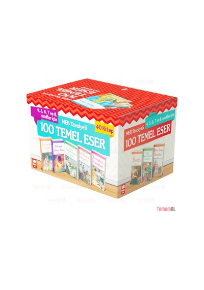 Dünya Çocuk Klasikleri 40 Kitap / 100 Temel Eser Hikaye Set Takım