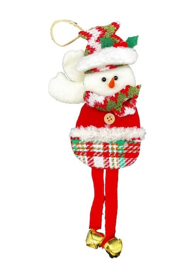 Yılbaşı Kabartma Figür Kardan Adam Zilli 30 Cm