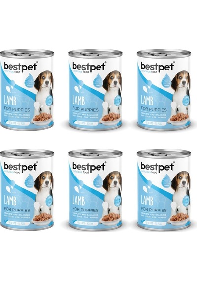 Bestpet Kuzu Etli Yavru Köpek Konservesi 400 Gr 6'lı Paket