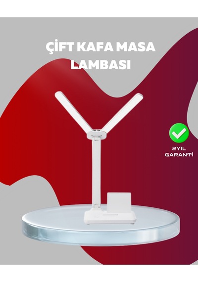 Kısılabilir Led Masa Lambası Kalemlik, Telefon Standı Ve Okuma Işığı Bir Arada Renkli