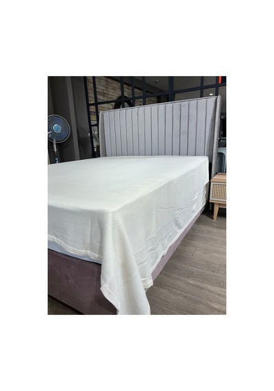 Naturel Soft Modal Pike Yatak Örtüsü Krem Krem
