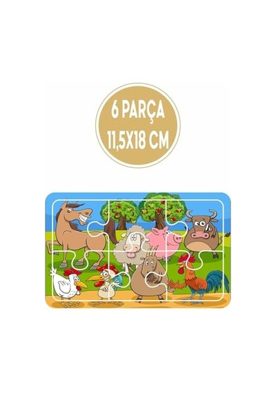 Lipyos Baby Puzzle 6 Parça 6 Adet Puzzle Seti-1
