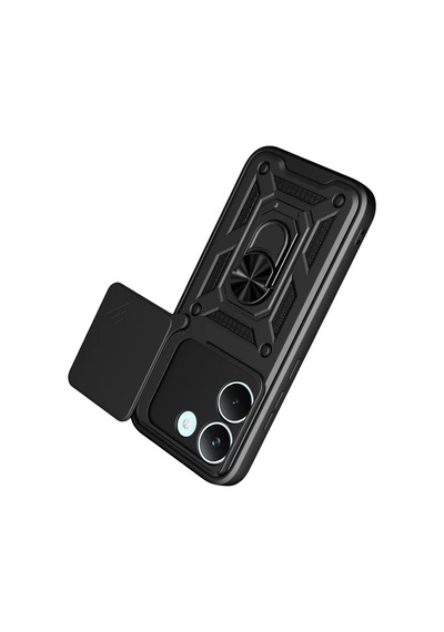 Newface Xiaomi Poco X8 Pro Pars Lens Yüzüklü Silikon - Siyah