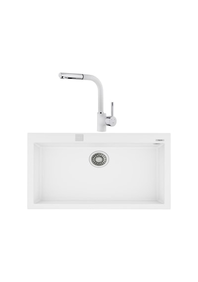 Teka Forsquare 72.40 Beyaz Evye + Ark 938 Beyaz Batarya Set