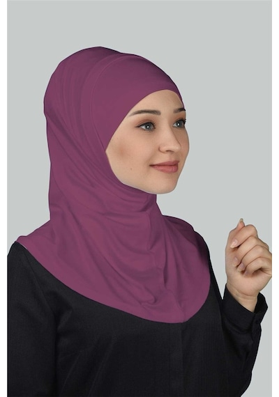 Altobeh İkili Set Pratik Eşarp Hazır Türban Ve Hijab Tesettür Bonesi Koyu Bordo