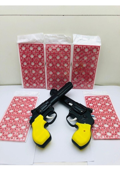 Smith Wesson 8 Patlar 2 Adet Kapsül Pat Pat Tabanca Ve 90 Adet Kapsül