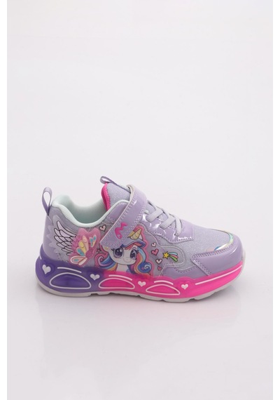 Marco Kids 03-26y310 Çocuk Filet Işıklı Spor Ayakkabı Lila