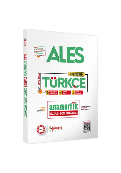 2026 ALES Yeni Sistem Türkçe TEK KİTAP Anamorfik Özgün Soru Bankası Konu Konu Dijital Çözümlü