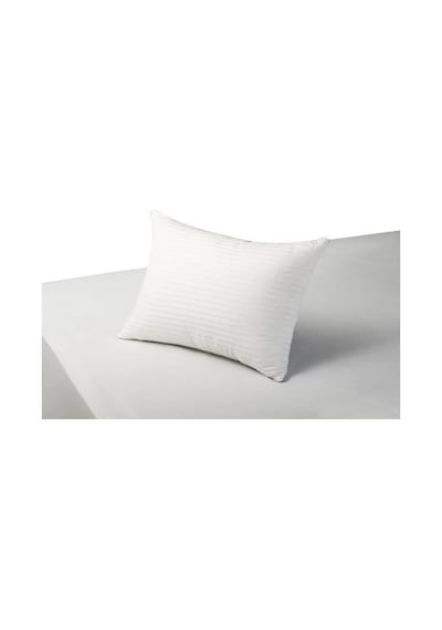 Clasy 2 Li %100 Pamuk Saten Çizgili Yastık Kılıfı 50 X 70 Beyaz