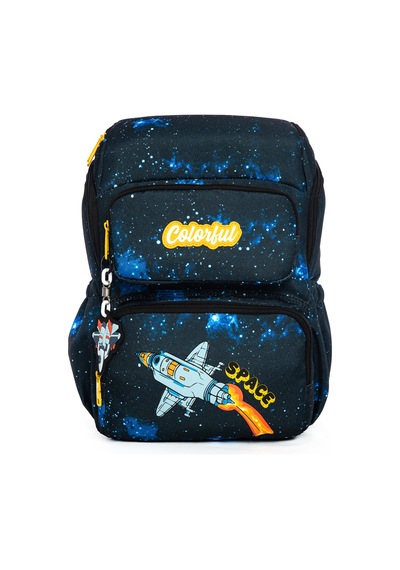 Maxim Space 3'lü Okul Seti - İlkokul Çantası & Termal Beslenme & Kalemlik Siyah