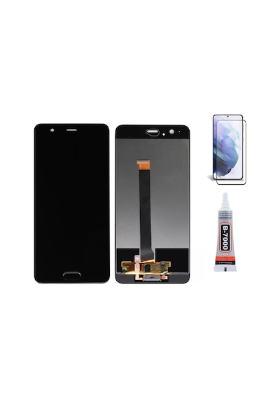 Huawei P10 Plus Siyah Uyumlu Ekran Lcd Dokunmatik B7000 15ml Yapıştırıcı Ve Kırılmaz Cam İle Beraber Yc