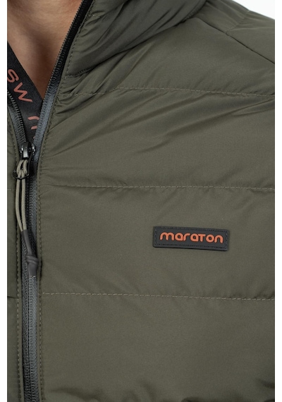 Maraton Sportswear Regular Erkek Dik Yaka Uzun Kol Basic Haki Mont 20112-haki Haki