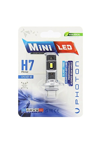 Tr Ampul Mini H7 12-24v Compact Led Tekli Blister Pht Cp2307 B1