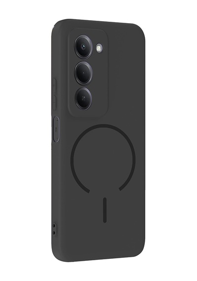 Xiaomi Redmi 15 Kılıf Magsafe Destekli Kamera Korumalı Yumuşak Silikon Pazarplus Mürdüm